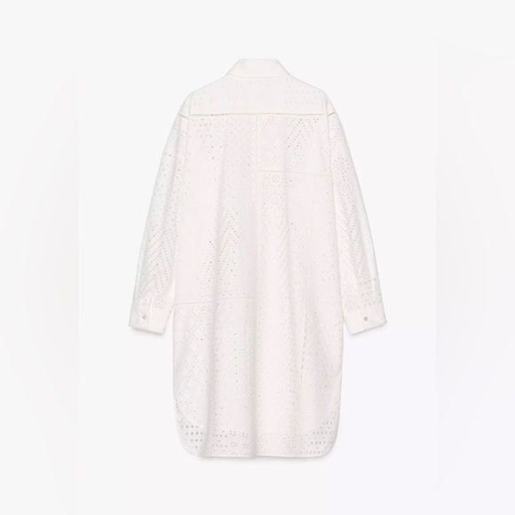ZW collection zara embroidered eyelet dress - Picture 6 of 8